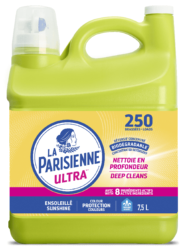 Détergent à lessive liquide La Parisienne ultra , 7,5L - 250 brassées
