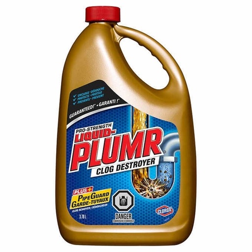 Déboucheur complet de puissance professionnelle Full Clog Destroyer, Liquid-Plumr , 3,78 L
