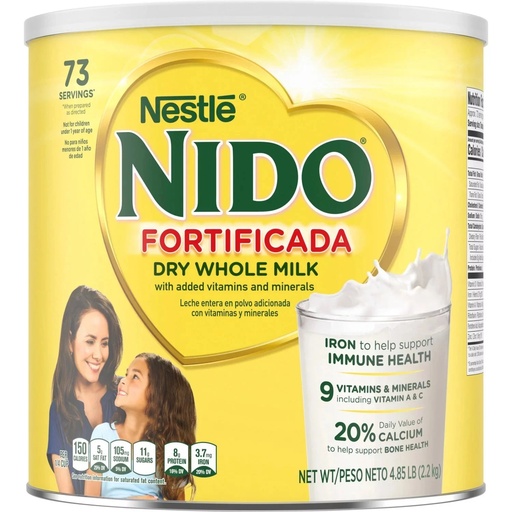 Nestlé NIDO Fortificada Lait entier en poudre (4,85 lb)